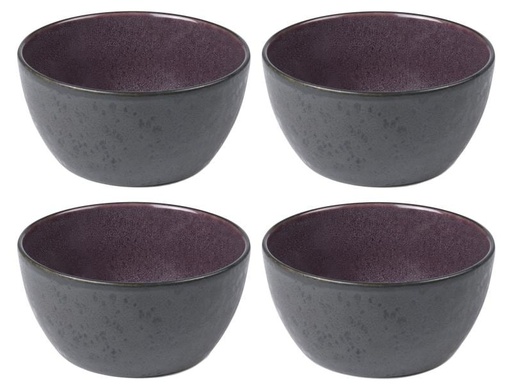 [90005097 834444] Bitz Snackschale 12 cm, 4 Stück, Schwarz/Lila