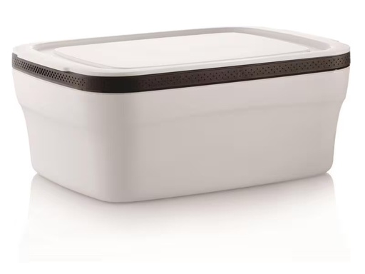 [90312089 1611532] Tupperware Brotkasten Bread Smart Large 38 x 26.5 x 15.5 cm, Weiss