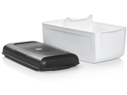 [90312384 1611531] Tupperware Brotkasten Bread Smart Junior 32 x 16 x 15 cm, Weiss