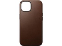 Nomad Back Cover Modern Leather iPhone 15 Braun
