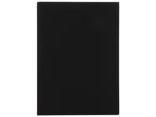 [90312651 1413497] Büromaterial Notizbuch A4, Blanko, Schwarz