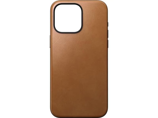 [90312729 1591305] Nomad Back Cover Modern Leather iPhone 15 Pro Max Rostbraun