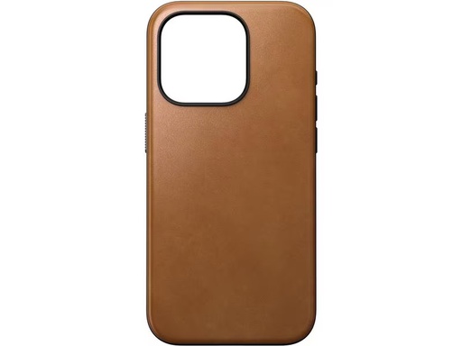 [90312733 1591302] Nomad Back Cover Modern Leather iPhone 15 Pro Rostbraun