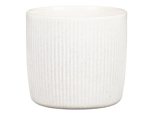 [90312941 1604683] scheurich Blumentopf Perla Solido Linea 21.9 cm, Weiss