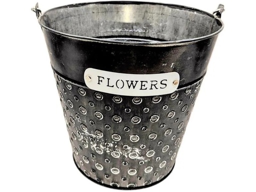 [90313068 1612515] CHALET Blumentopf Bubble 22 x 20 x 14.5 cm, Silber