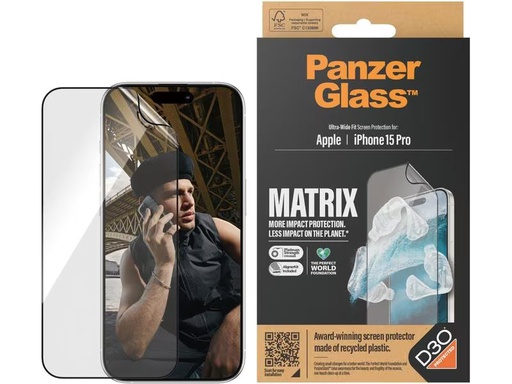 [90313159 1589896] Panzerglass Displayschutz Matrix iPhone 15 Pro