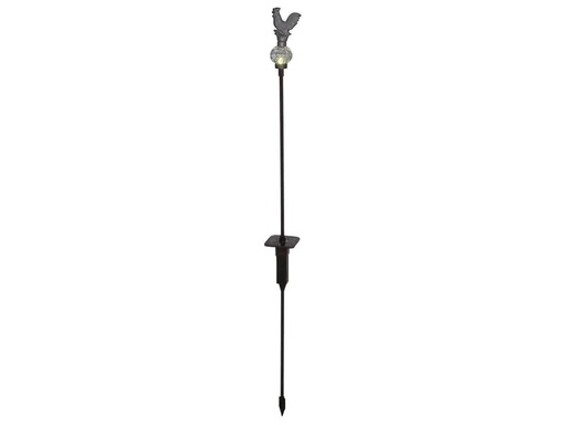[90051325 1208845] Näve Gartenlicht Solar Antik Hahn, Schwarz