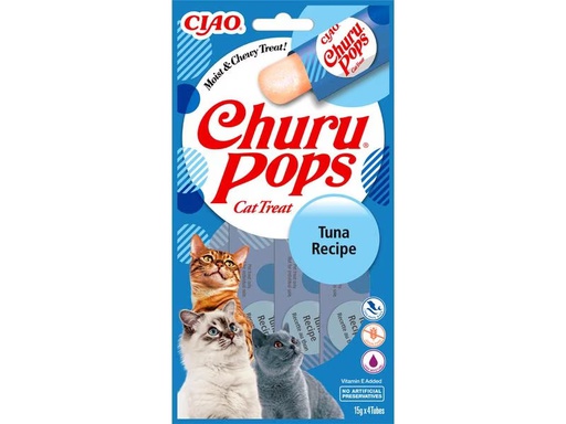 [90313334 1571724] CIAO Churu Katzen-Snack Pops Thunfisch, 4 x 15 g