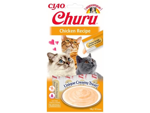 [90313360 1571721] CIAO Churu Katzen-Snack Pürees Huhn, 4 x 14 g