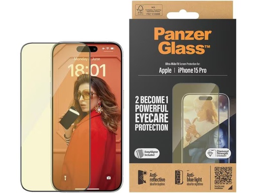 [90313414 1589895] Panzerglass Displayschutz Anti Reflective iPhone 15 Pro