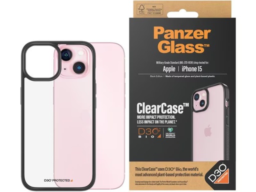 [90313436 1589917] Panzerglass Back Cover ClearCase iPhone 15
