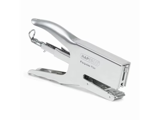[90313491 1609459] Rapesco Heftzange Porpoise 50 Seiten, Chrom