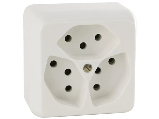 [90005120 802106] Mica AP-Steckdosen 3x T13