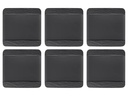 Villeroy & Boch Speiseteller Manufacture Rock 6 Stück, Schwarz