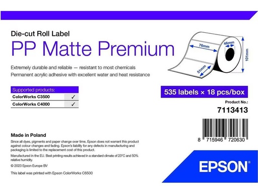[90314259 1613096] Epson Etikettenrolle 76 x 51 mm