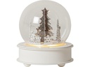 Star Trading Glasdekoration Grauberg, Ø 14 cm, Grau