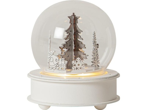 [90314272 1568551] Star Trading Glasdekoration Grauberg, Ø 14 cm, Grau