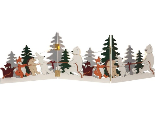 [90314286 1568547] Star Trading Tischdeko Forest Friends, 48 cm, Mehrfarbig