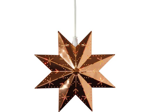 [90314373 1568612] Star Trading Fensterhänger Metallstern Classic, 28 cm, Kupfer