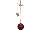 Star Trading Glasdekoration Kugel Bliss, 15 cm, Rot