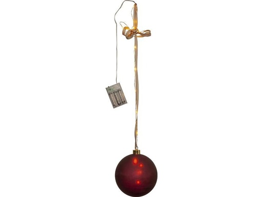 [90314374 1568562] Star Trading Glasdekoration Kugel Bliss, 15 cm, Rot