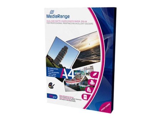 [90051470 424508] MediaRange Fotopapier A4 250 g/m² 50 Stück