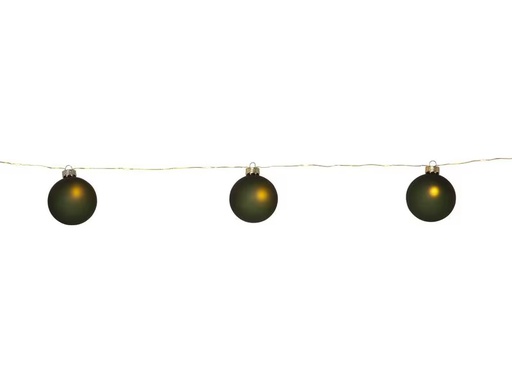 [90314431 1568604] Star Trading LED-Lichterkette Bliss, 1.6 m, 8 Kugeln, Grün