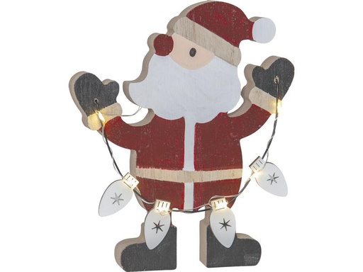 [90314438 1568545] Star Trading LED-Figur Weihnachtsmann Billy, 17 cm, Rot
