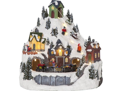 [90314451 1568620] Star Trading LED-Figur Landschaft Alpville, 24.5 x 23.5 cm, Mehrfarbig