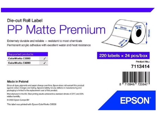 [90314478 1613098] Epson Etikettenrolle 76 x 127 mm