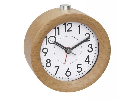 [90314649 1614775] TFA Dostmann Wecker mit Buche-Rahmen Nature