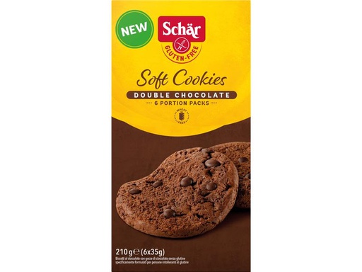 [90314729 1572180] Dr.Schär Guetzli Soft Cookies Double Choc glutenfrei 210 g