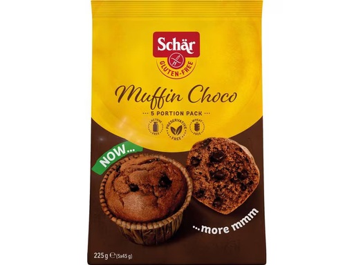 [90314919 1572184] Dr.Schär Gebäck Muffins Choco glutenfrei 225 g