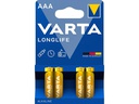 Varta Batterie Longlife AAA 4 Stück