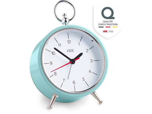 [90314980 1617339] ADE Klassischer Wecker Retro Hellblau