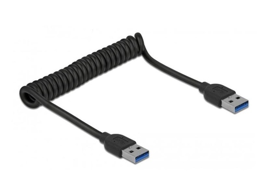 [90051541 1009351] Delock USB 3.0-Spiralkabel 5 Gbps USB A - USB A 1.2 m