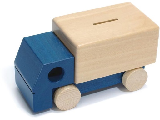 [90315166 1611662] Weizenkorn Spardose Lastwagen, Blau