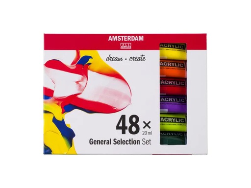 [90051547 1096256] Amsterdam Acrylfarbe Standard 48 Tuben à 20 ml