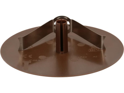 [90315216 1611198] Max Hauri Deckenrosette Rund, Flach, Federbügel, Braun