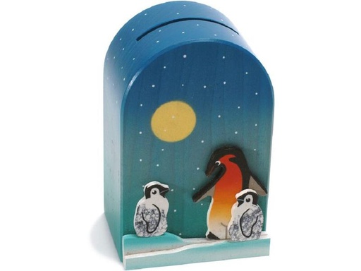 [90315348 1611671] Weizenkorn Spardose Pinguin