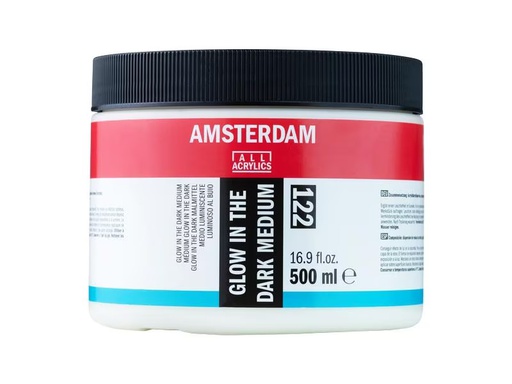 [90315617 1622461] Amsterdam Leuchtfarbe Glow in the dark 122 Weiss, 500 ml
