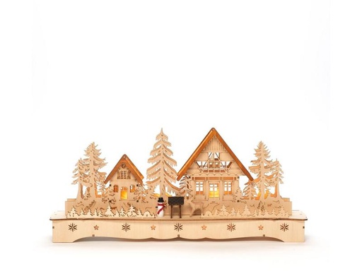 [90315620 1179047] Konstsmide LED-Dekolicht Dorf mit Rentieren 43 x 19 cm