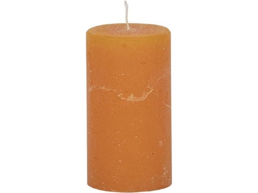 [90315675 1618162] Weizenkorn Kerze Ice 9 cm x 5 cm, Mandarine, 6 Stück