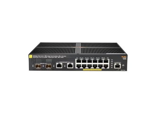 [90315773 1623735] HPE Aruba Networking PoE+ Switch 2930F-12G-PoE+-2SFP+ 16 Port