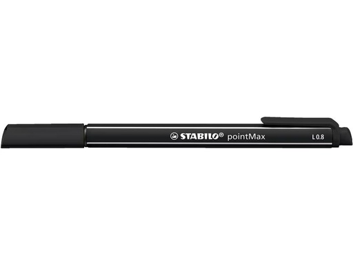 [90315788 1618559] STABILO Filzstift PointMax 0.8 mm, Schwarz, 10 Stück