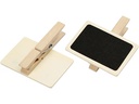 Creativ Company Minikreidetafel mit Klammern 6.8 x 4.7 cm, 100 Stück