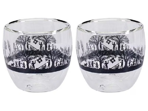 [90316287 1621881] Kadastar Espresso Becher Bergchilbi 80 ml, 2 Stück, Transparent