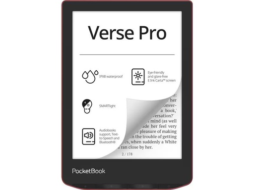 [90316325 1622684] PocketBook E-Book Reader Verse Pro Passion Red