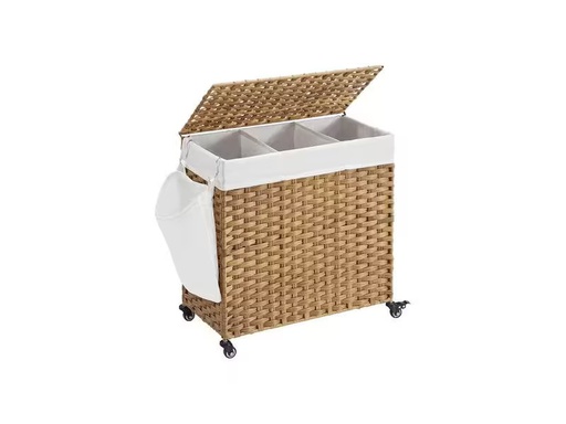 [90316512 1614592] Songmics Wäschekorb  140 l, Nature