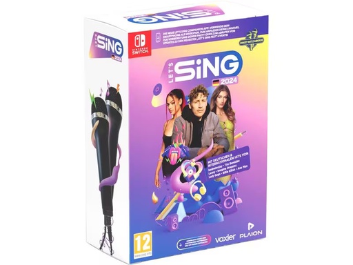 [90316822 1626957] GAME Let's Sing 2024 German Version + 2 Mics